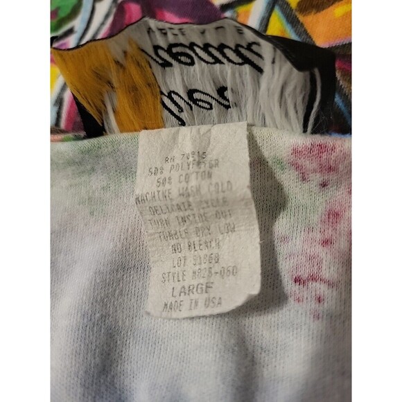 Vintage Silver Threads Womens Size L Novelty Tunic Top Beach Theamed Multi USA - Picture 4 of 11